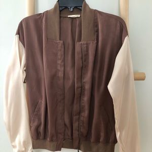 Brown bomber jacket M.